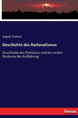 Cover of Geschichte des Rationalismus