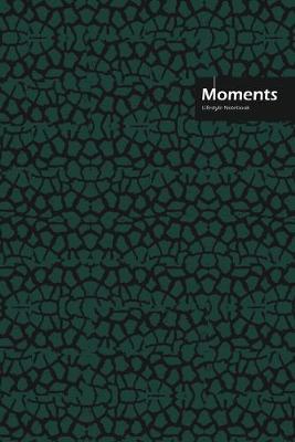 Book cover for Moments Lifestyle, Animal Print, Write-in Notebook, Dotted Lines, Wide Ruled, Medium 6 x 9", 288 Pages (Olive Green)