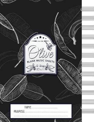 Book cover for Olive Blank Music Sheets