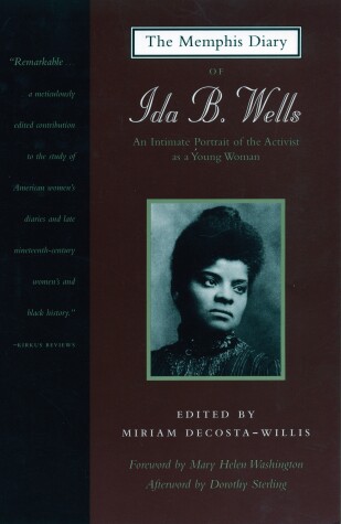 Book cover for The Memphis Diary of Ida B. Wells