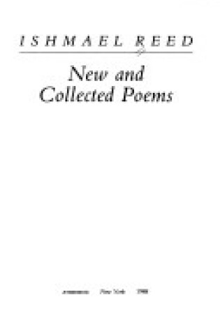 Cover of New and Collected Poems