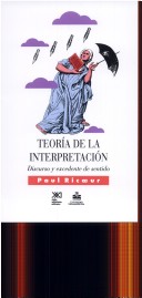 Book cover for Teoria de La Interpretacion - Discurso y Excedente de Sentido