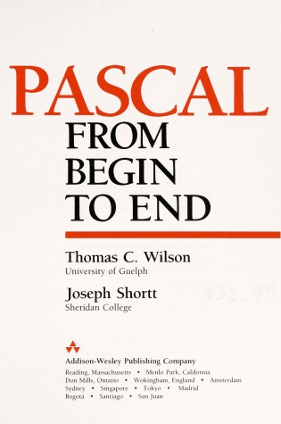 Cover of PASCAL from Begin to End