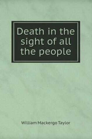 Cover of Death in the sight of all the people