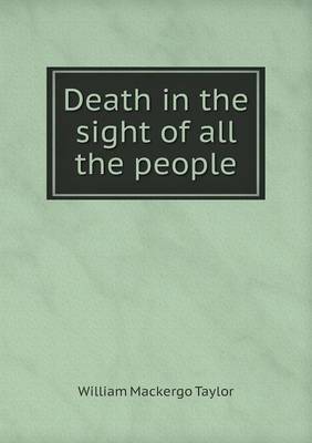 Book cover for Death in the sight of all the people