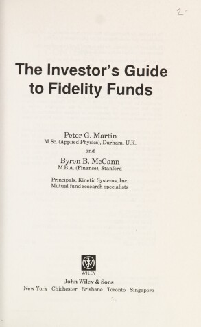 Book cover for The Investor's Guide to Fidelity Funds