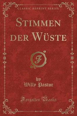 Book cover for Stimmen Der Wüste (Classic Reprint)