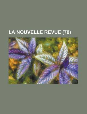 Book cover for La Nouvelle Revue (78)