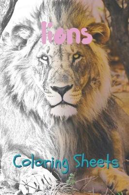 Book cover for Lion Coloring Sheets