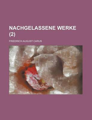 Book cover for Nachgelassene Werke (2)