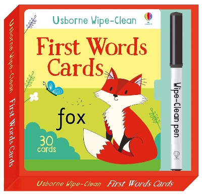 Book cover for Wipe-Clean First Words Cards