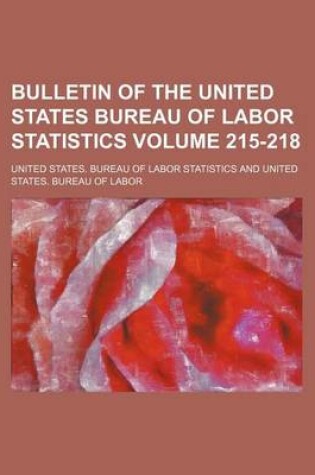 Cover of Bulletin of the United States Bureau of Labor Statistics Volume 215-218