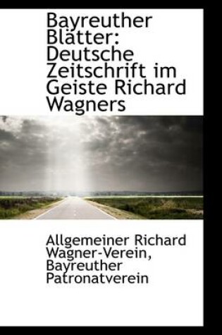 Cover of Bayreuther Blatter