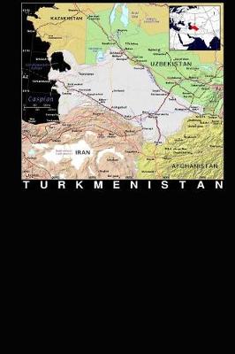 Book cover for Modern Day Color Map of Turkmenistan Journal