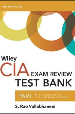 Cover of Wiley CIA 2022 Part 1 Test Bank – Essentials of Internal Auditing (1–year access)