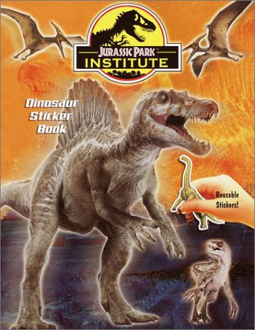 Book cover for Jurassic Park Institute Dinosaur Sticker Book