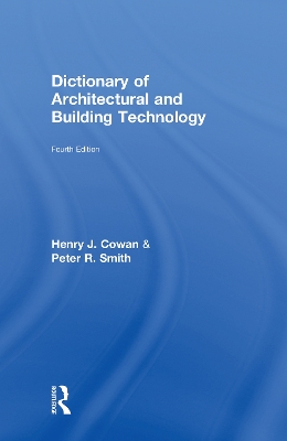 Book cover for Dictionary of Architectural and Building Technology