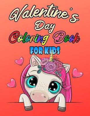 Book cover for Valentine's Day Coloring Book For Kids