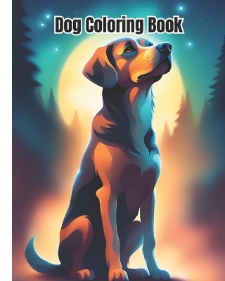 Book cover for Dog Coloring Book