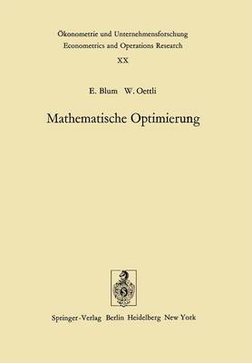 Book cover for Mathematische Optimierung