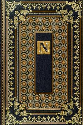 Book cover for Gold Label Monogram N Notebook