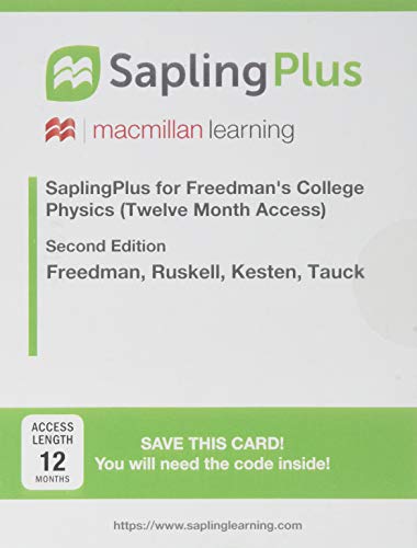 Book cover for Saplingplus for College Physics (Multi-Term Access)