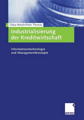 Book cover for Industrialisierung der Kreditwirtschaft