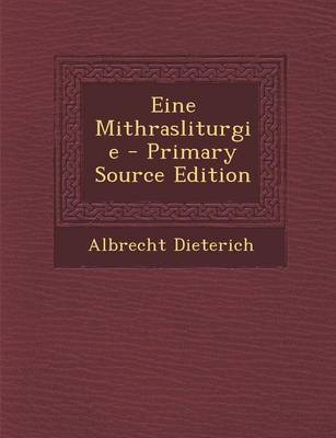 Book cover for Eine Mithrasliturgie