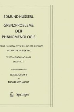 Cover of Grenzprobleme Der Phanomenologie