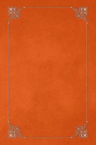 Cover of Orange 101 - Blank Notebook with Fleur de Lis Corners