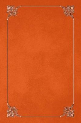 Book cover for Orange 101 - Blank Notebook with Fleur de Lis Corners