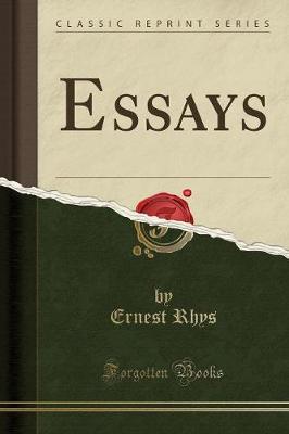 Book cover for Essays (Classic Reprint)