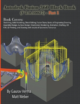 Book cover for Autodesk Fusion 360 Black Book (V 2.0.10027) - Part 1