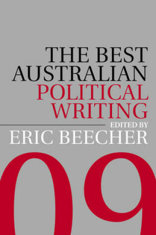 Cover of Best Aust Political Writing 2009