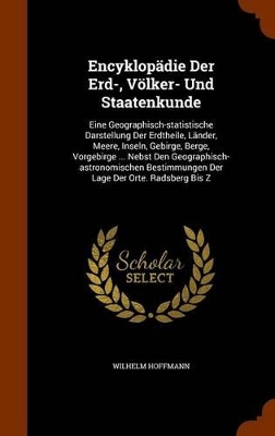 Book cover for Encyklopadie Der Erd-, Volker- Und Staatenkunde