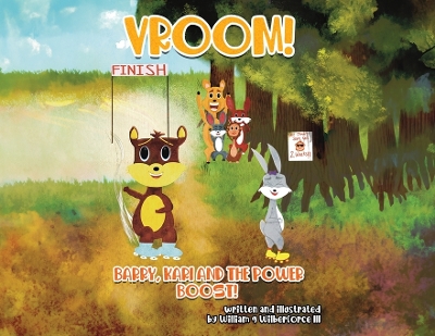 Book cover for VROOM! Barry, Kari and the Power Boost!