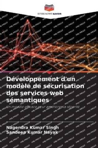 Cover of Développement d'un modèle de sécurisation des services web sémantiques