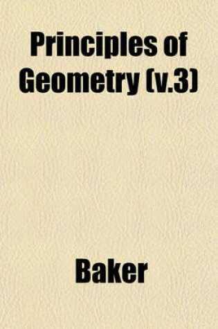 Cover of Principles of Geometry (V.3)