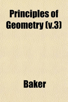 Book cover for Principles of Geometry (V.3)