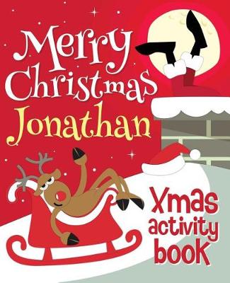 Book cover for Merry Christmas Jonathan - Xmas Activity Book