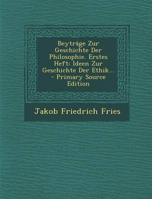 Book cover for Beytrage Zur Geschichte Der Philosophie. Erstes Heft