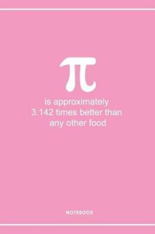 Cover of Pi Mathematicians Funny Lined Notebook. Notes & Exercise Book (Pink)