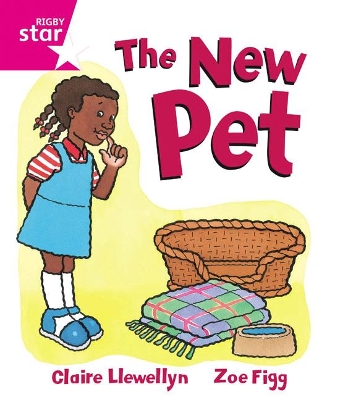 Book cover for Rigby Star Guided Reception, Pink Level: The New Pet Pupil Book (single)