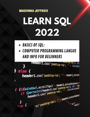 Book cover for Learn SQL 2022