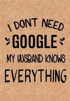 Book cover for I Don't Need Google My Husband Know Everything