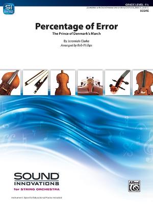 Cover of Percentage of Error