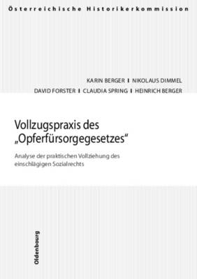 Cover of Vollzugspraxis Des "Opferfursorgegesetzes"