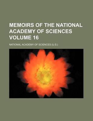 Book cover for Memoirs of the National Academy of Sciences Volume 16