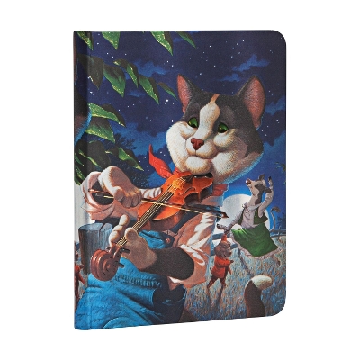 Book cover for Cat and the Fiddle Lined Hardcover Journal