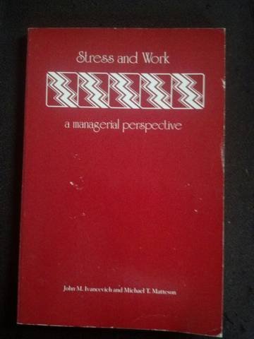 Book cover for Stress and Work